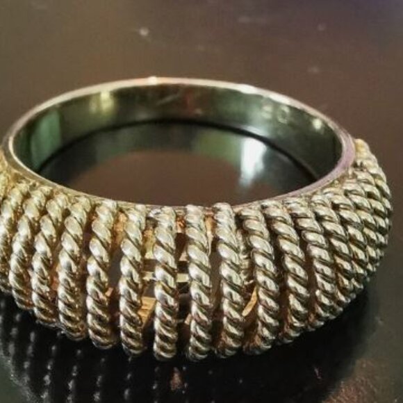 Vintage 14kt Gold Swiss Twisted Rope Design Ring - Picture 8 of 8